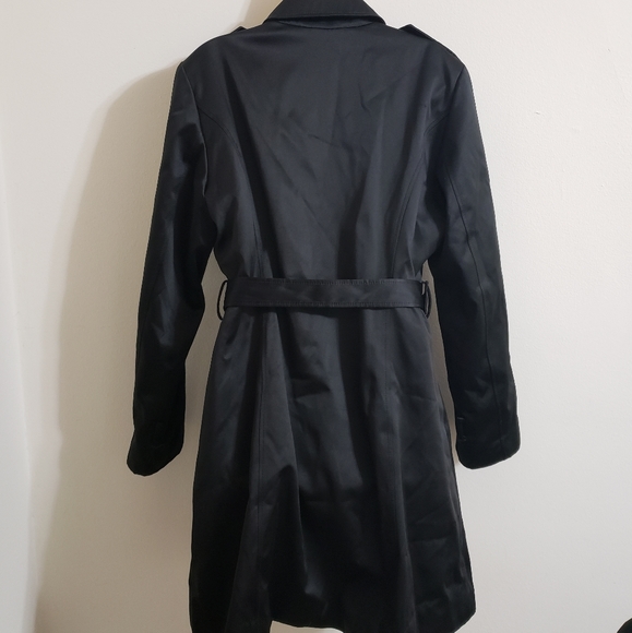 Betsey Johnson Black Trench Coat - Picture 2 of 7